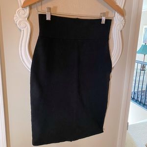 Black pencil skirt